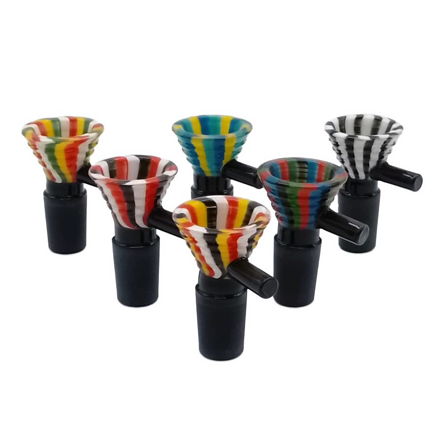 SENSE GLASS PREMIUM GLASS BOWL 18mm MALE (SGB-24) ASST COLOR