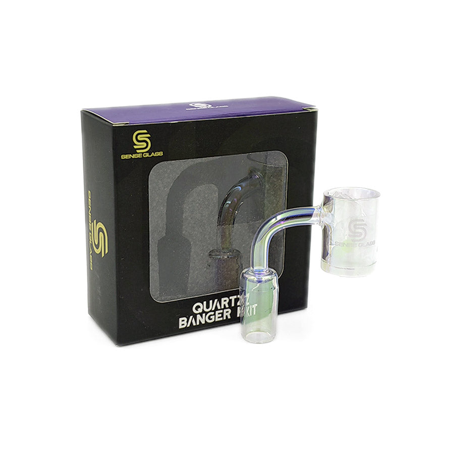 SENSE GLASS BANGER QUARTZ KIT 2 RAINBOW 19mm M 95120