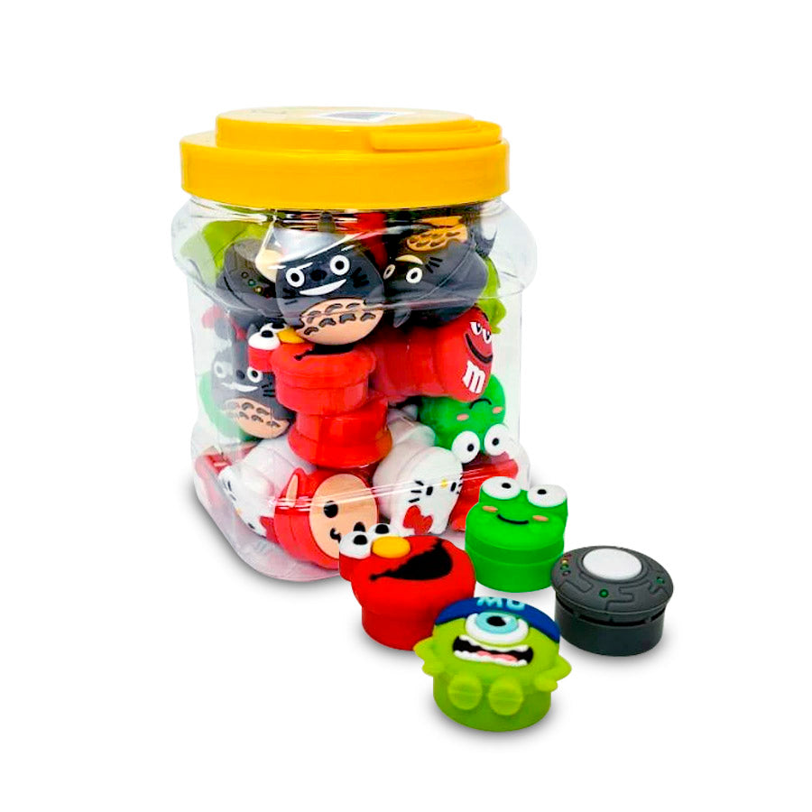 SILICONE CONTAINER 5ML 40ct/Jar ASSORTED DESIGNS