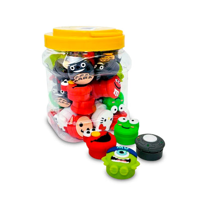 SILICONE CONTAINER 5ML 40ct/Jar ASSORTED DESIGNS