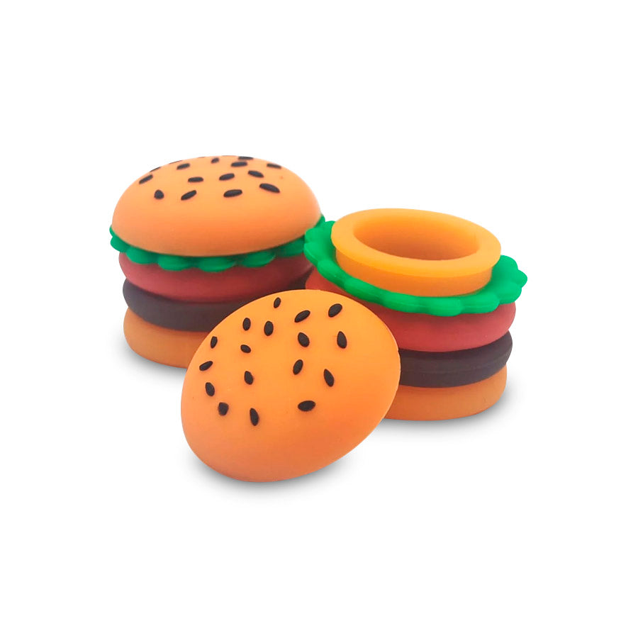 SILICONE WAX CONTAINER 6/PK BURGER YHSSC1