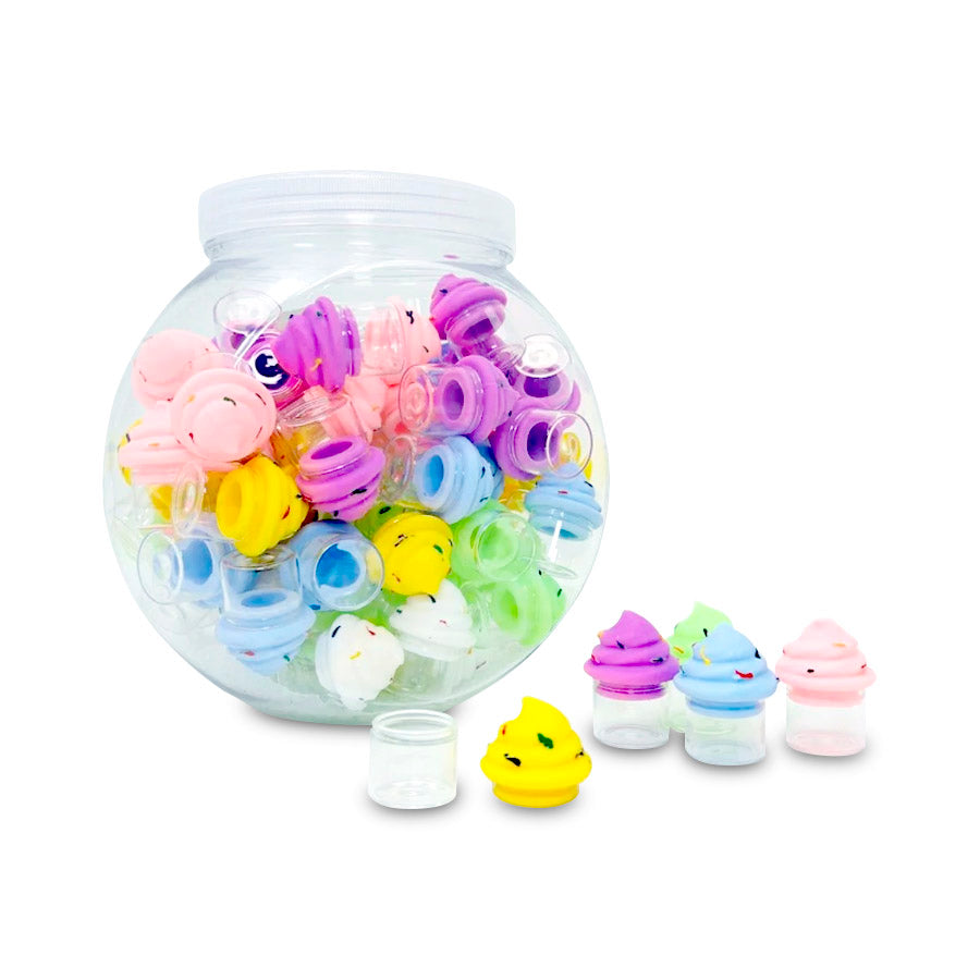SILICON WAX CONTAINER ICE CREAM 5ML 72ct/JAR SL136ICE