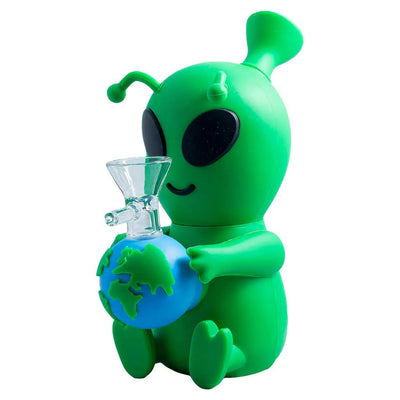 WATERPIPE SILICONE ALIEN W/GLOBE SL5090