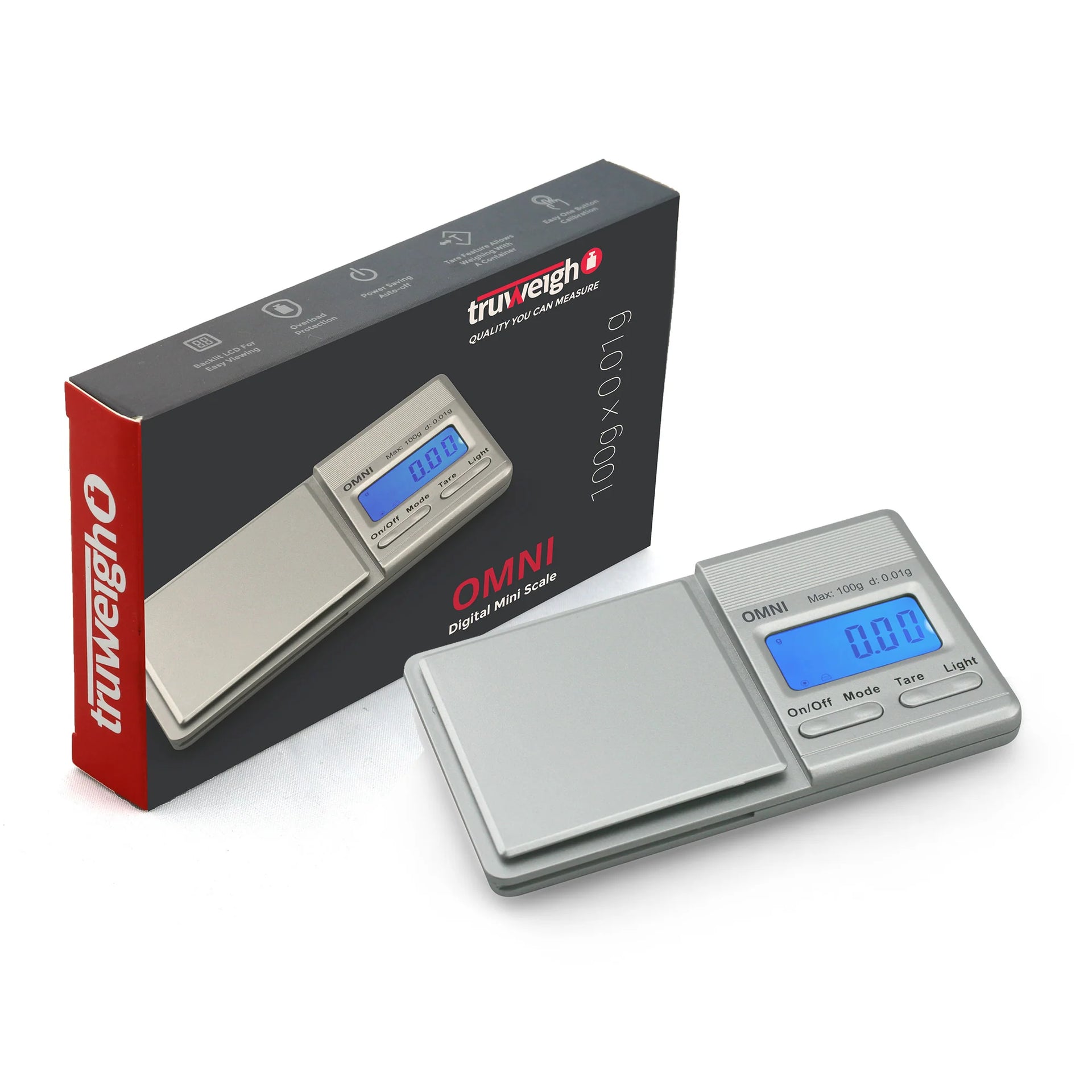 TRUWEIGH OMNI MINI SCALE 100gX0.01g SILVER