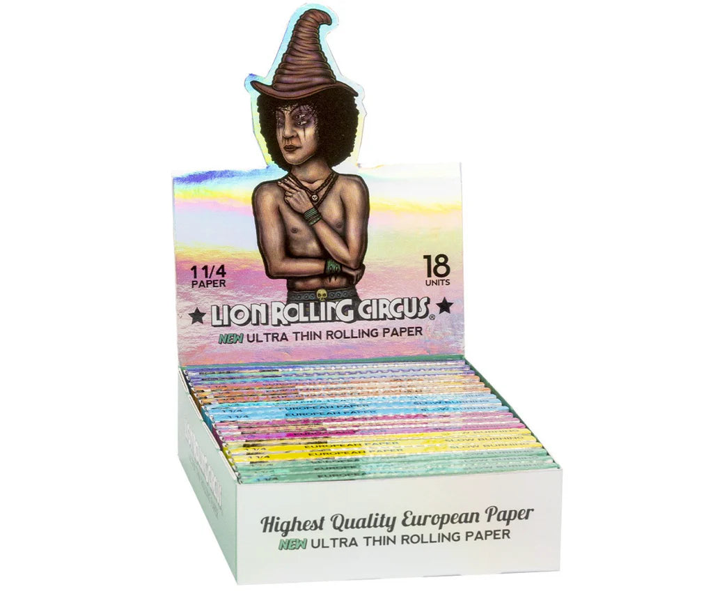 LION ROLLING CIRCUS NATURAL ULTRA THIN 18 PACKS 1 1/4