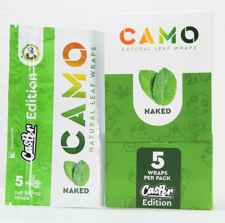 CAMO NATURAL LEAF WRAPS 5PK/25CT CASPER EDITION | NAKED