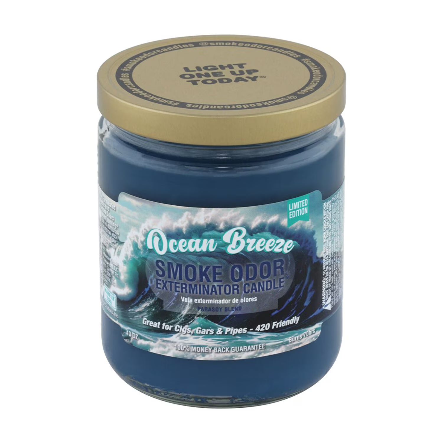 SMOKE ODOR CANDLE 13oz OCEAN BREEZE