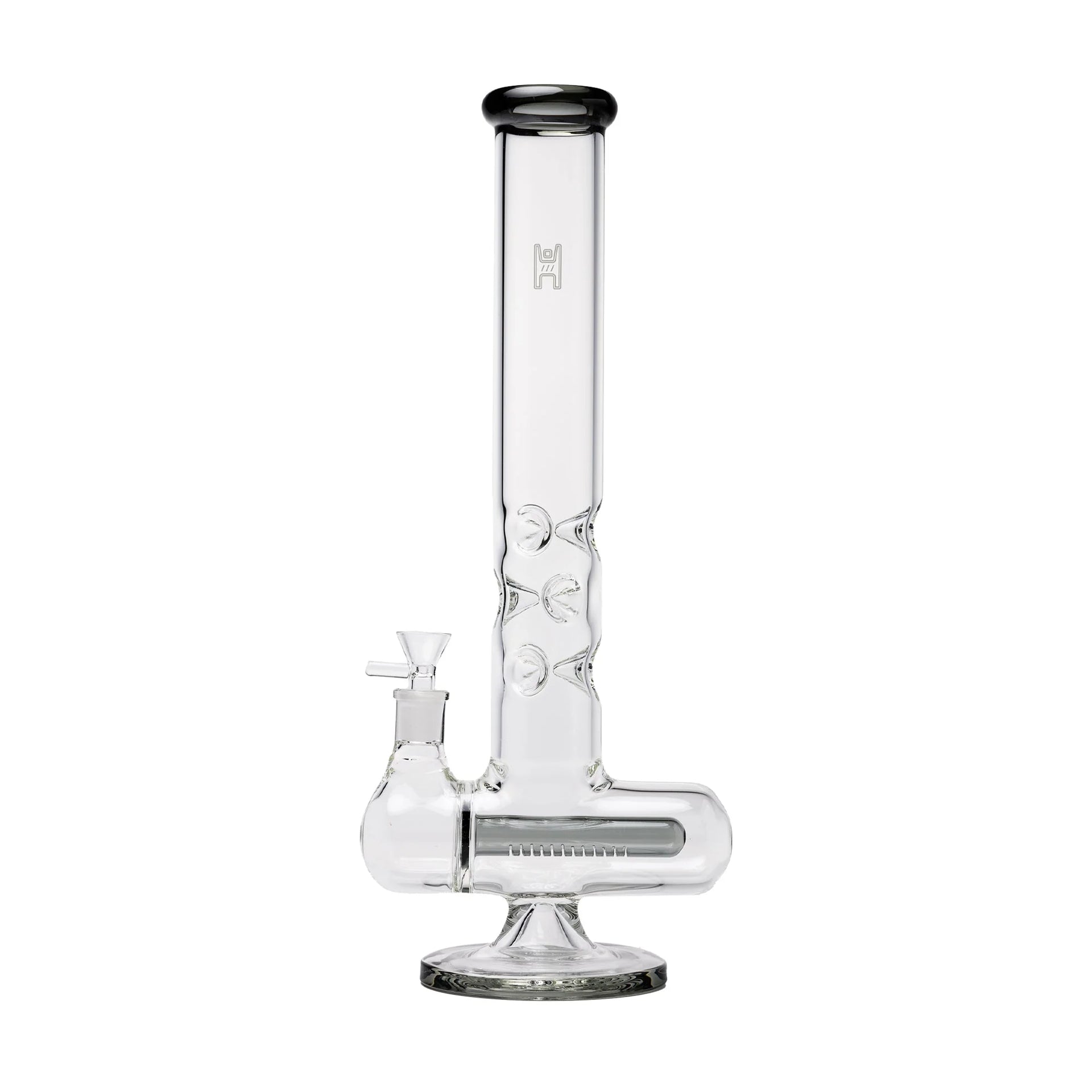 HUMAN GRADE INLINE TUBE TRIPLE ICE CATCH SMOKE WATERPIPE