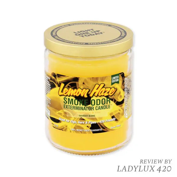 SMOKE ODOR CANDLE 13oz LEMON HAZE LIMITED EDITION