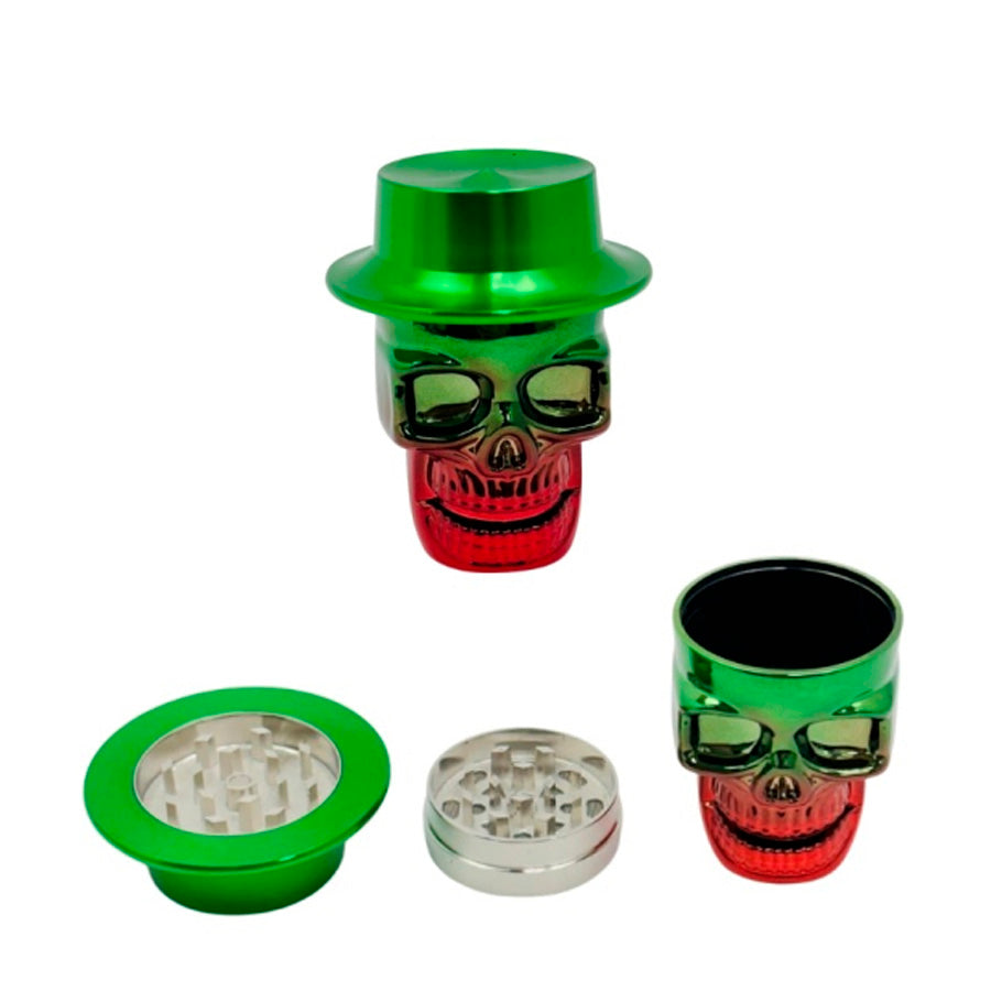 TUFF SHREDDER GRINDER 50mm 4pt TS1085 SKULL ASST COLOR