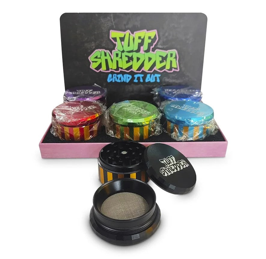 TUFF SHREDDER GRINDER 60mm 4pt (TS00020) ASST COLORS