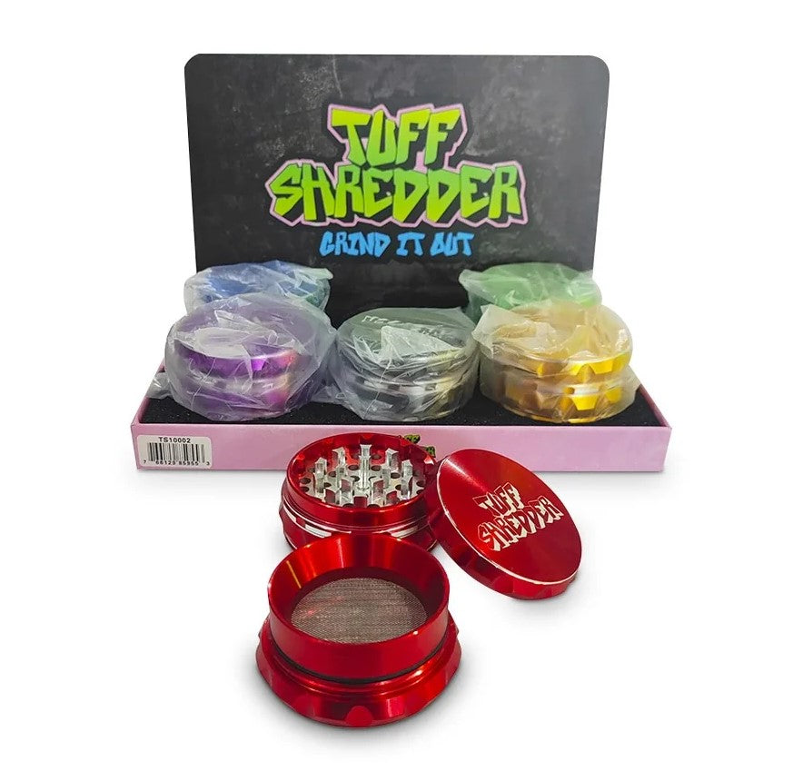 TUFF SHREDDER GRINDER 63mm 4pt TS10002 ASST COLORS