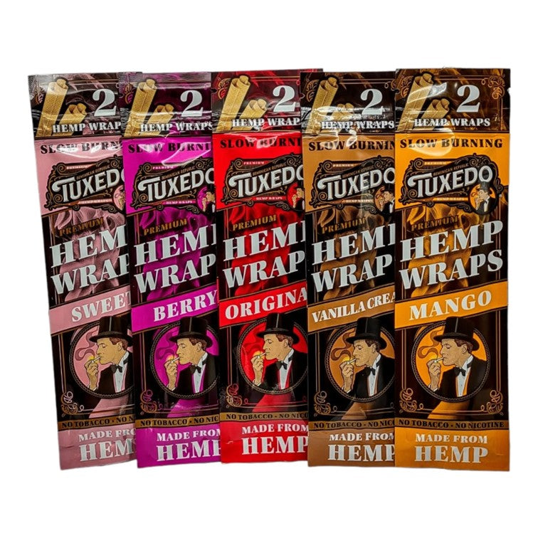 TUXEDO HEMP WRAPS 2/PK 25PK/BOX