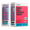 TWISTED HEMP WRAPS 4/PK 15PK/BOX BLUE RASPBERRY
