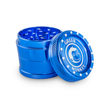GREEN MONKEY TAMARIN GRINDER 50MM 4PT ALUMINUM BLUE