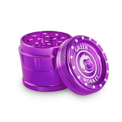 GREEN MONKEY TAMARIN GRINDER 50MM 4PT ALUMINUM PURPLE