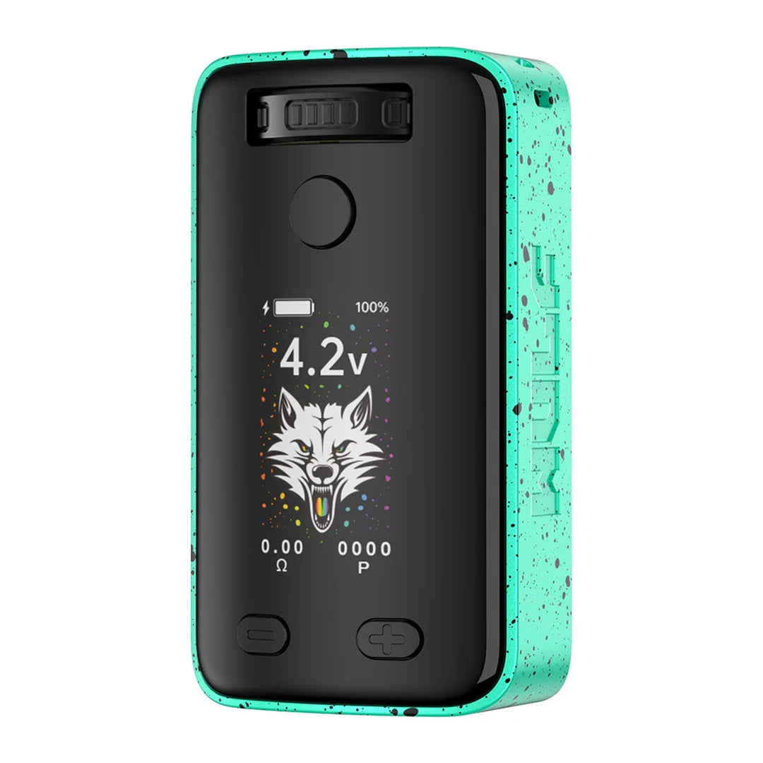 YOCAN WULF UNI 3.0 510 BATTERY TEAL BLACK SPLATTER