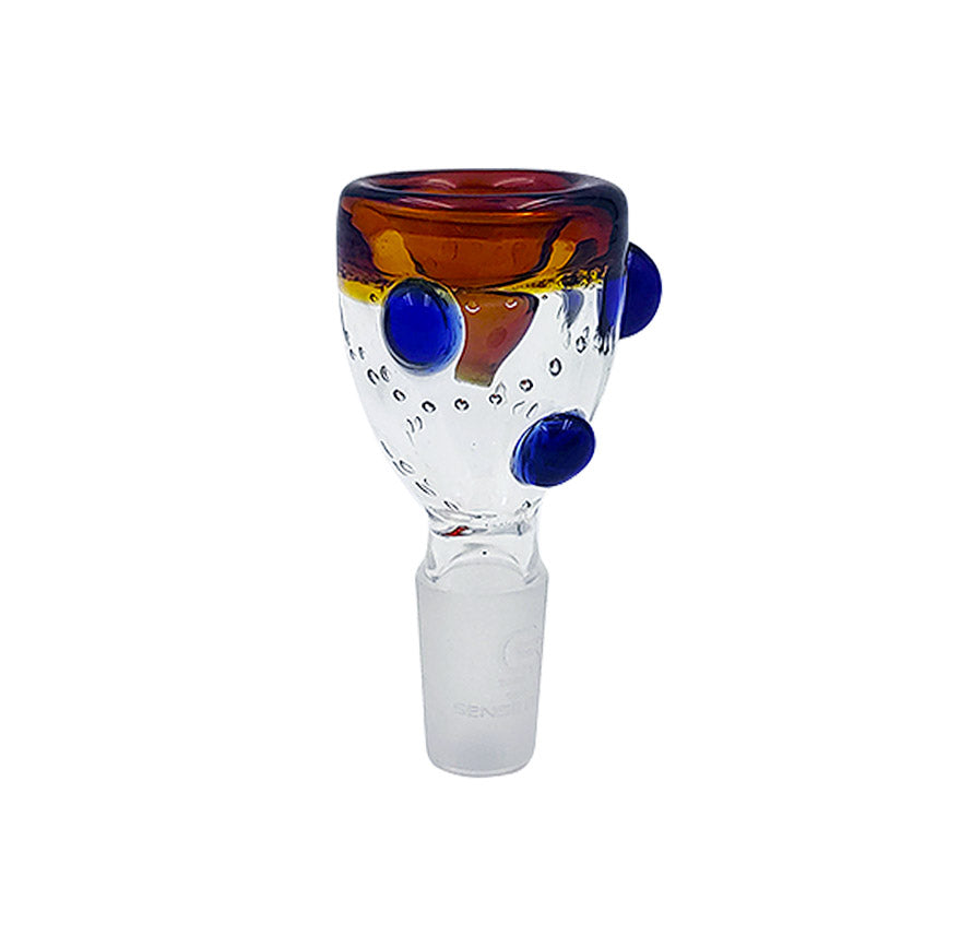 VCBL49 SENSE GLASS BOWL 14mm MALE ASST COLORS