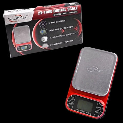 WEIGHMAX DIGITAL SCALE 2T-1000 1000G X 0.1G RED