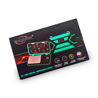 WEIGHMAX RG-1000 SERIES DIGITAL HOUSEHOLD SCALE 1000G X 0.1G GREEN