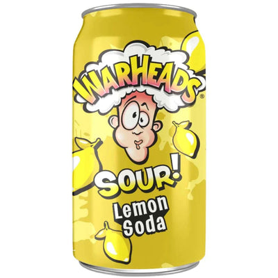 EXOTIC SODA WARHEADS 12oz. CAN SOUR LEMON