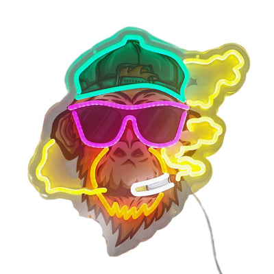 NEON SMOKE SIGN LIGHT 16.5X16.5