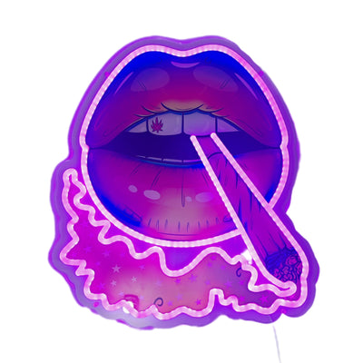 NEON SMOKE SIGN LIGHT 16.5X13.4