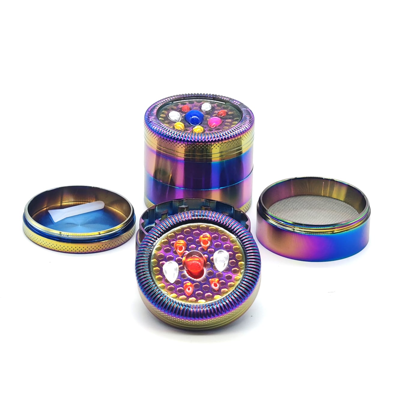 TUFF SHREDDER GRINDER 50MM 4PT RAINBOW TS1049