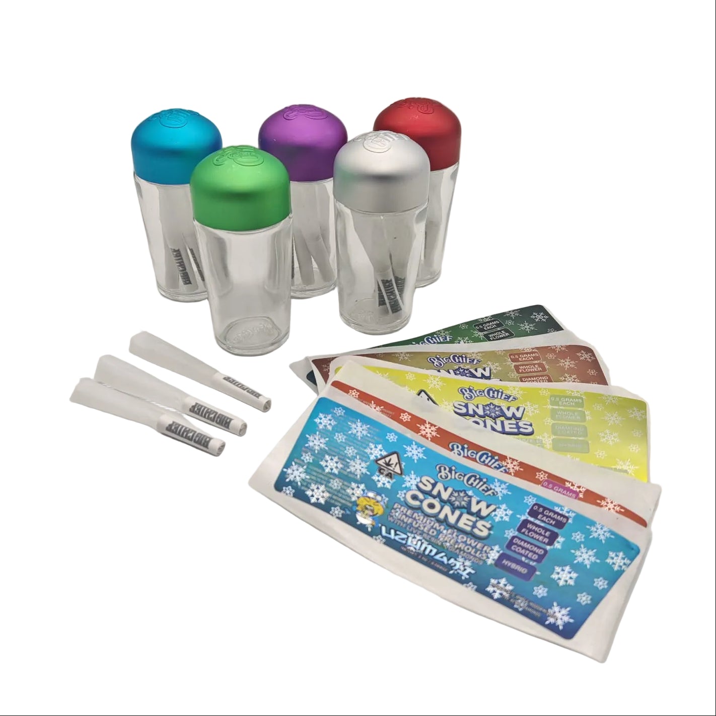 BIG CHIEF SNOW BALLS PRE ROLLS 5 PC JAR