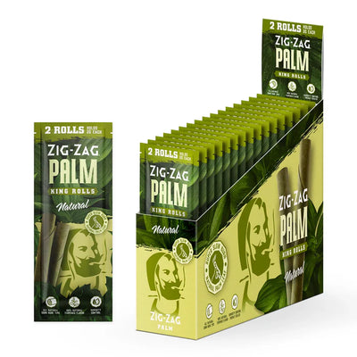 ZIG ZAG PALM KING ROLLS 2/PK 15PK/BOX NATURAL