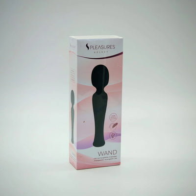 PLEASURES WAND ADULT TOY MASSAGER BLACK
