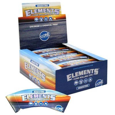 ELEMENTS MAESTRO CONE ROLLING TIPS 24 BOOKLETS/BOX 32 TIPS/BOOKLET