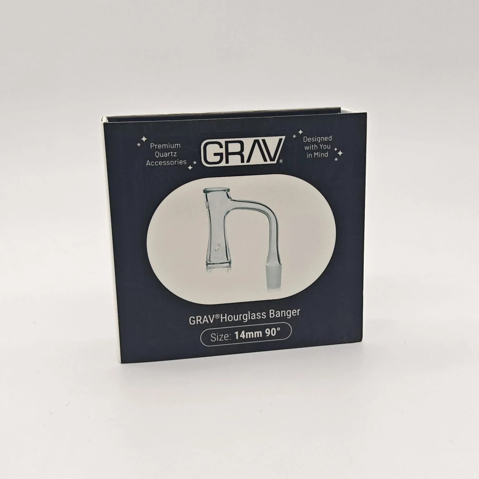 GRAV© 14mm 90ø QUARTZ HOURGLASS BANGER QB14T.HG
