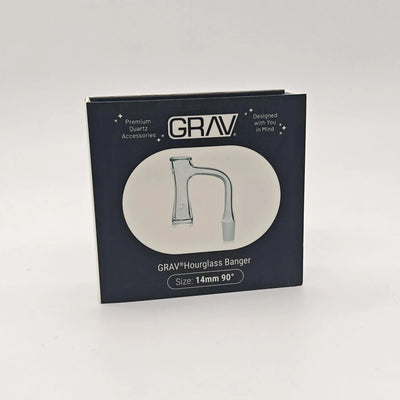 GRAV© 14mm 90ø QUARTZ HOURGLASS BANGER QB14T.HG