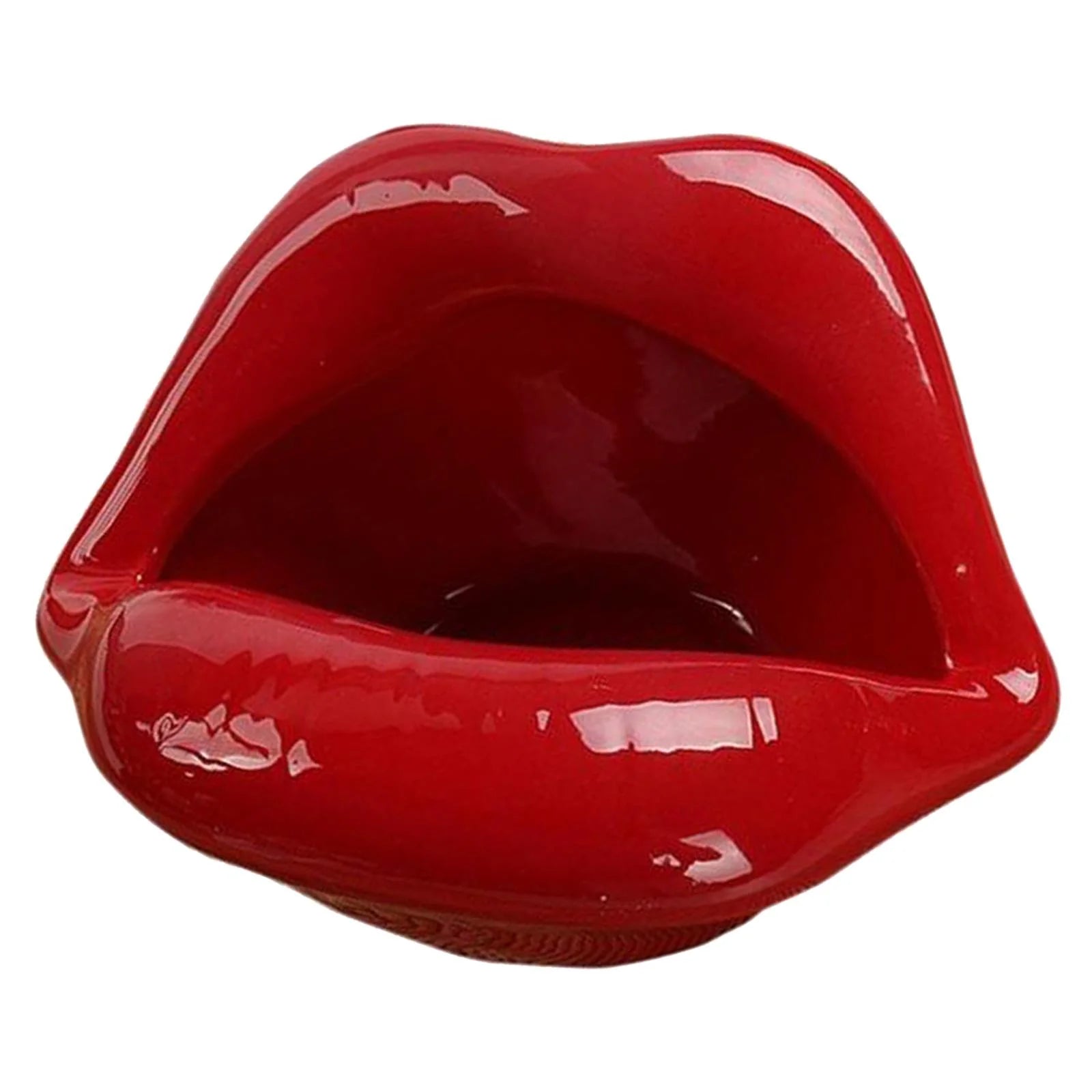ASHTRAY CERAMIC LIPS STYLE #2 ASST COLOR