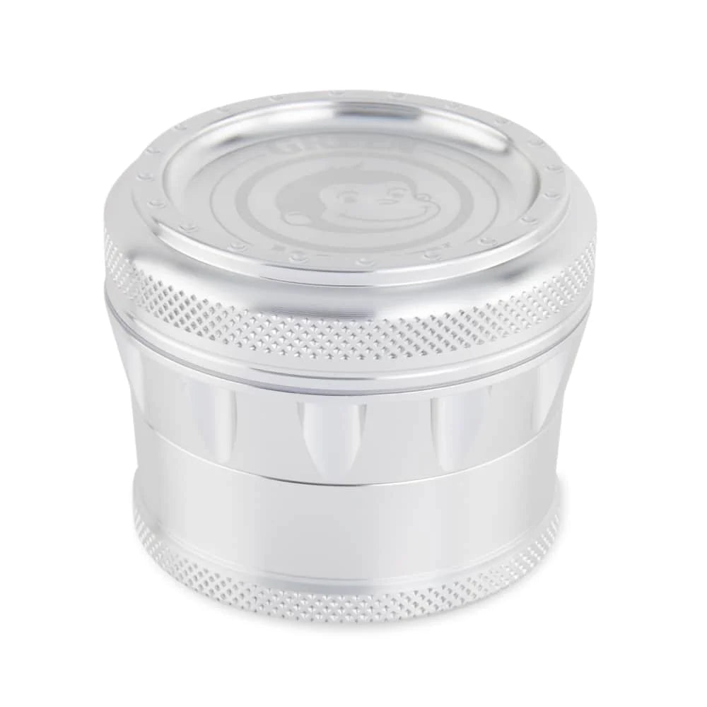 GREEN MONKEY TAMARIN GRINDER 70MM 4PT ALUMINUM SILVER