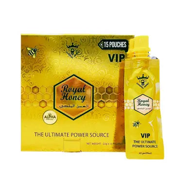 ROYAL HONEY VIP 15 POUCH BOX NEW BARCODE