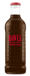 EXOTIC SODA BAWLS HIGH CAFFEINE SODA 10oz. BOTTLE GUARANA CHERRY COLA