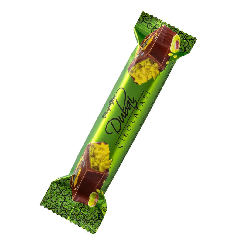 BEYOGLU DUBACO CIKOLATASI 35GM MILK CHOCOLATE W/KADAYIf & PISTACHIO CREAM