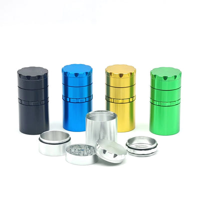 TVG2 COLOR MANUAL METAL GRINDER W/STORAGE JAR 5PT ASST COLORS