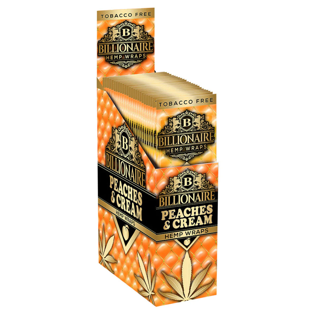 BILLIONAIRE HEMP WRAPS 25PK PEACHES & CREAM