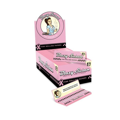 BLAZY SUSAN PINK ROLLING PAPER 1 1/4 50CT/BOX