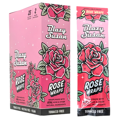 BLAZY SUSAN ROSE WRAPS 2/PK 25/PK/BOX