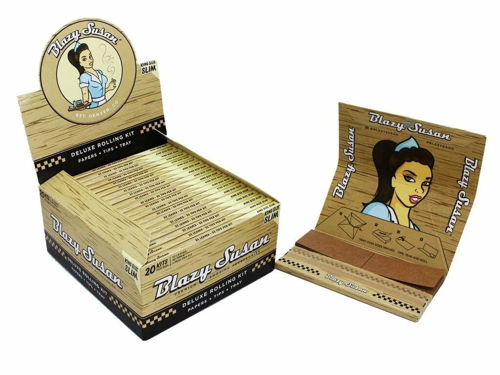 BLAZY SUSAN DELUXE ROLLING KIT K/S SLIM 20 KITS BROWN