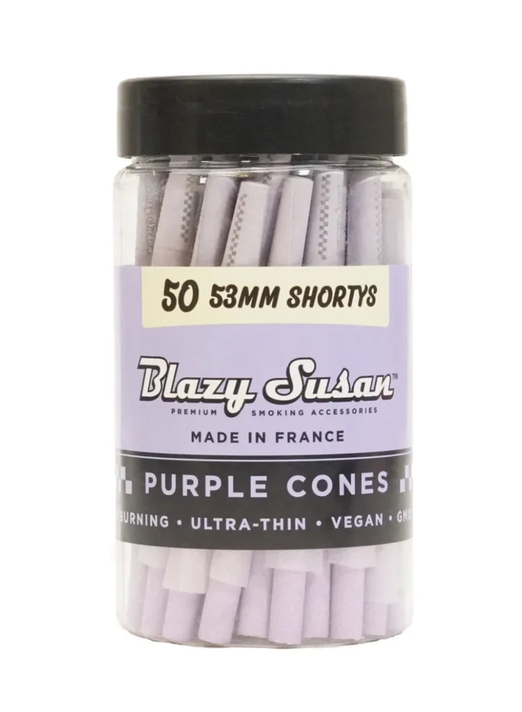 BLAZY SUSAN PURPLE CONES 53mm SHORTYS 50/JAR