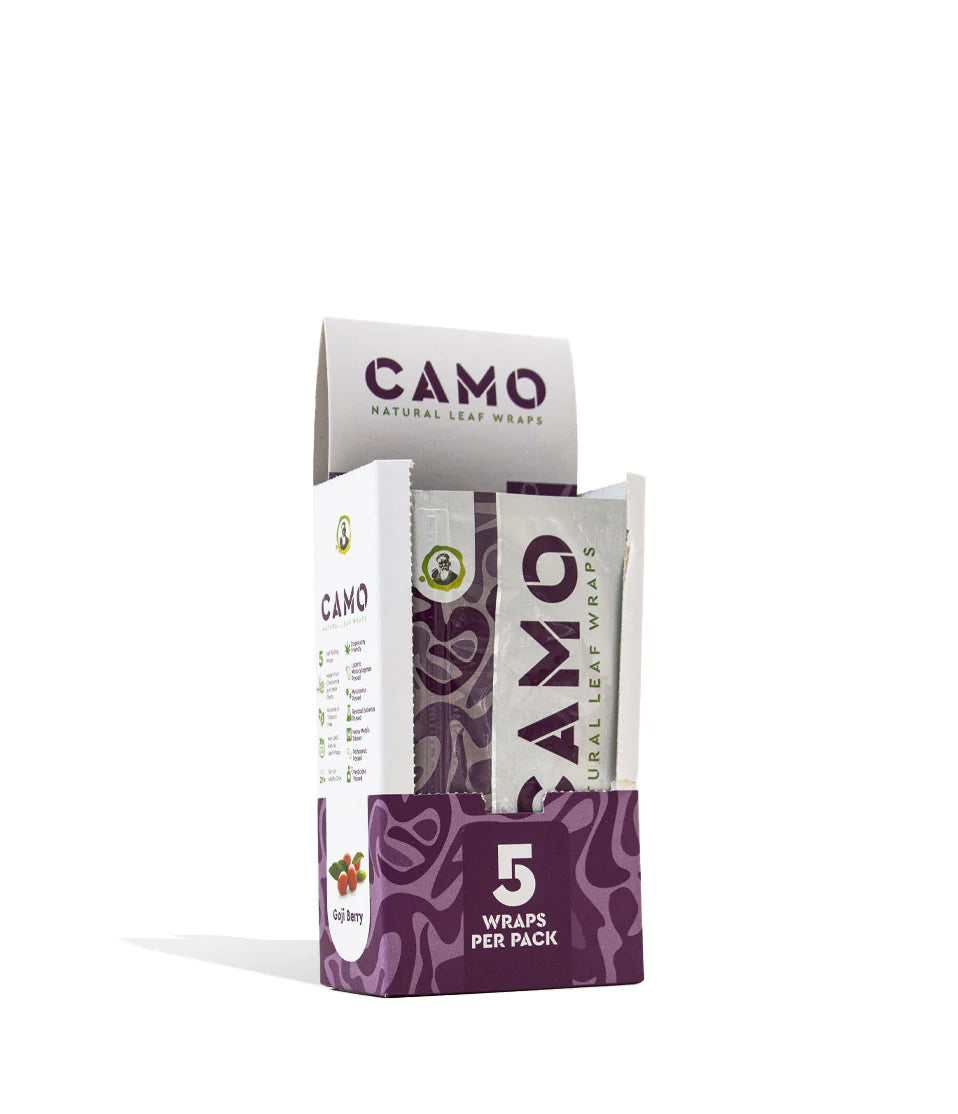 CAMO NATURAL LEAF WRAP  5ct/pk  25pk/DISPLAY GOJI BERRY