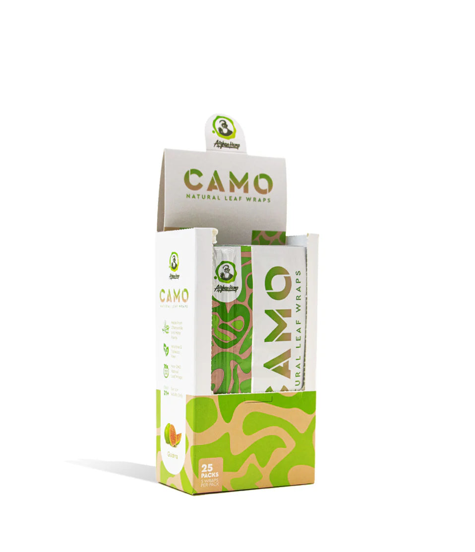 CAMO NATURAL LEAF WRAP  5ct/pk  25pk/DISPALY  GUAVA