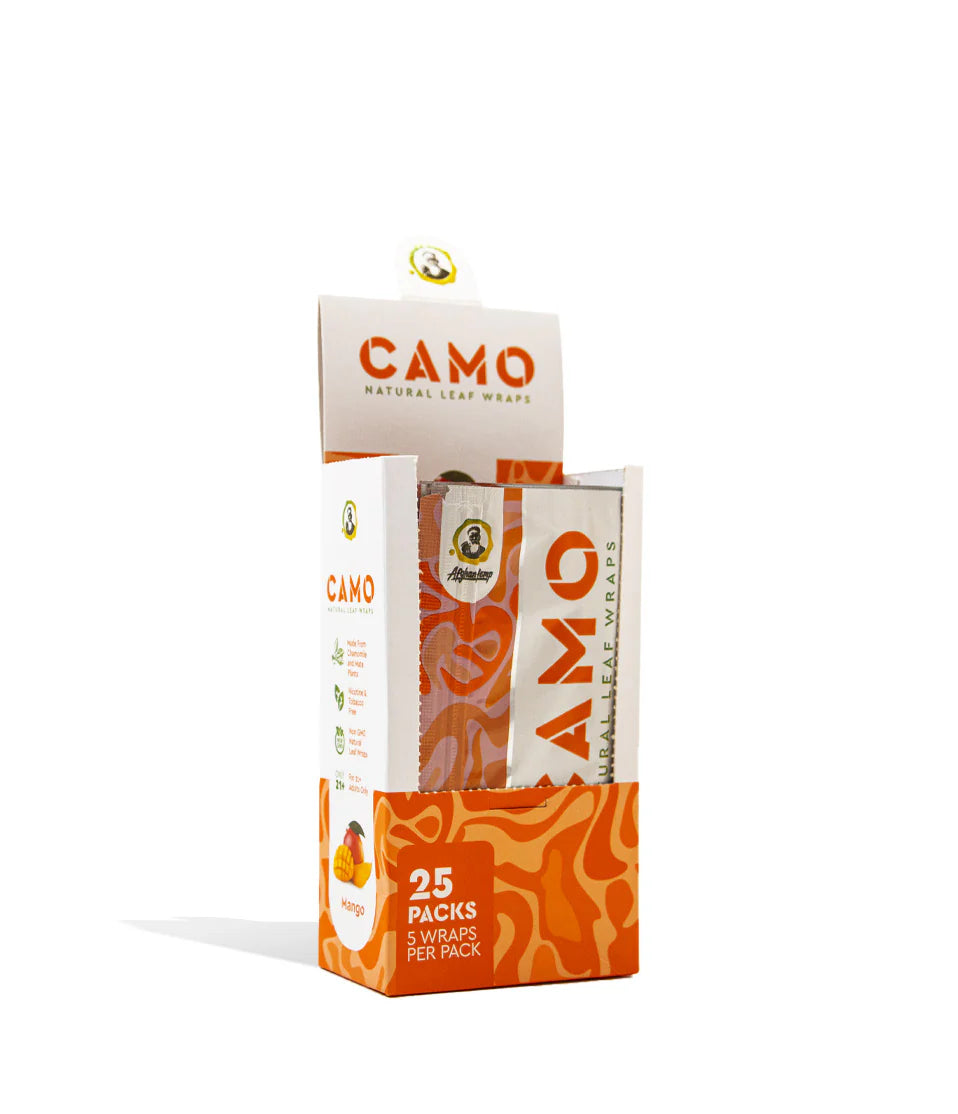 CAMO NATURAL LEAF WRAPS 5CT/PK 25PK/BOX MANGO