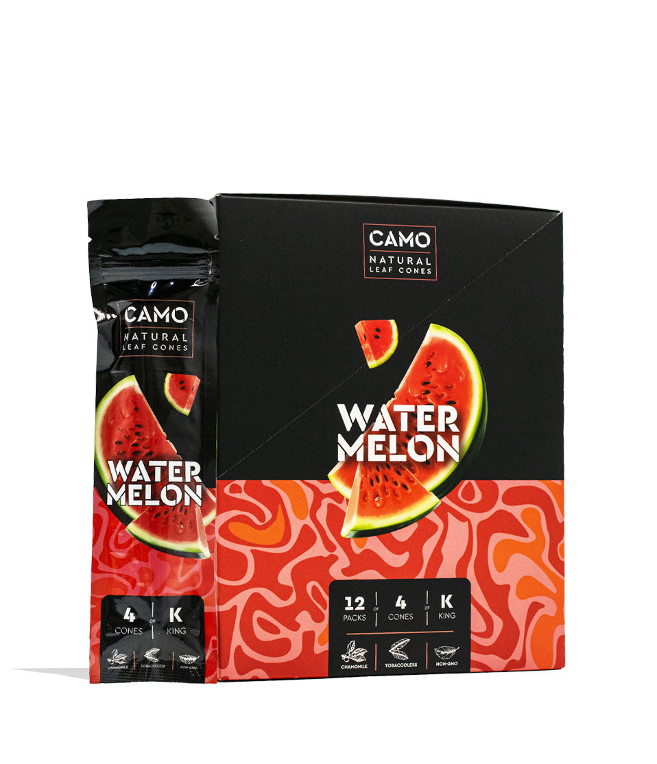 CAMO NATURAL LEAF CONES 12 PACKS 4 CONES KS WATERMELON