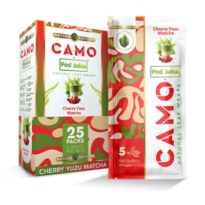 CAMO X POD JUICE WRAPS MATHCA EDITION 25PK / BOX | CHERRY YUZU MATCHA